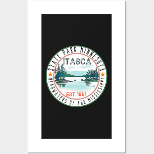 mississippi river,Funny Itasca State Park Minnesota Vintage Travel Decal Posters and Art